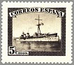 Spain 1938 Army 5 CTS Marron Edifil 849F. España 849f. Uploaded by susofe